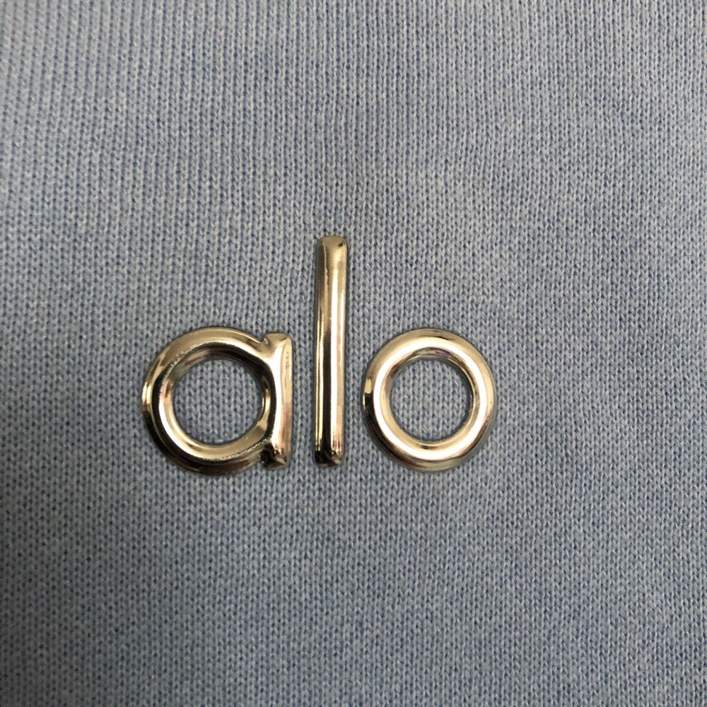 Alo Yoga Accolade Hoodie Seashell Blue XS - Picture 8 of 10